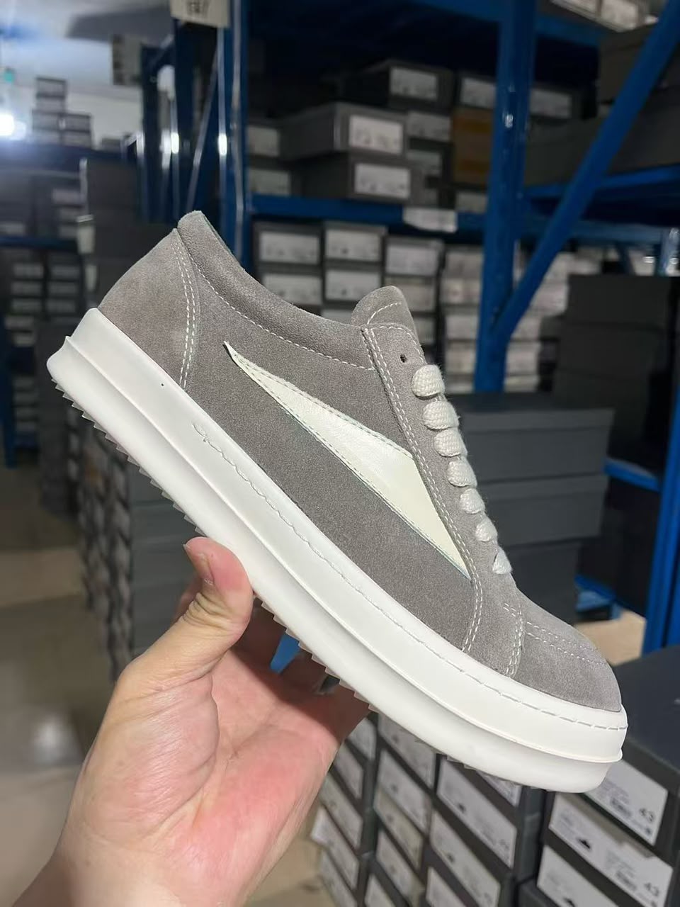 Rick Owen Vans (Suede Grey)